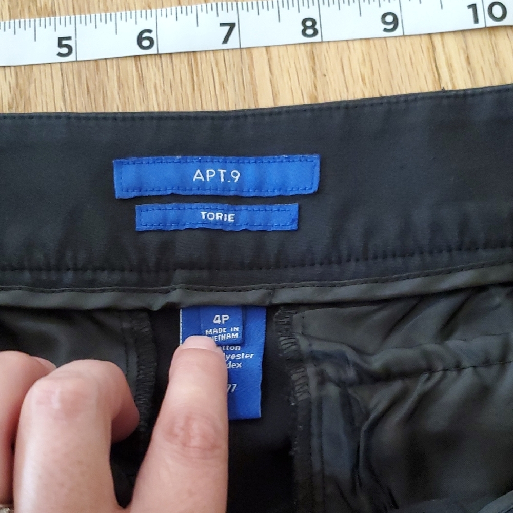 Apt. 9 Classic Black Trousers - Picture 3 of 6